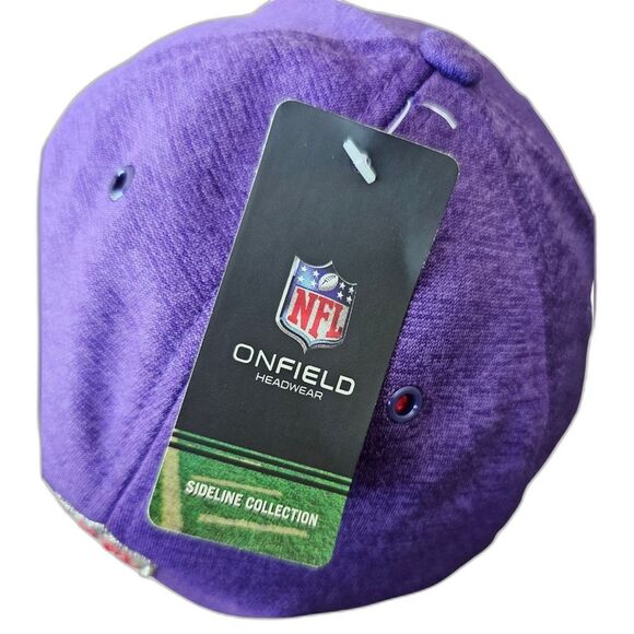 New Era NFL Minnesota Vikings 39Thirty Hat Onfield Sideline Collection NWT SzM/L - Picture 10 of 15